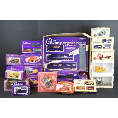 1106 - 18 Boxed diecast models featuring various Corgi Cadburys, 2 x Corgi BTC etc, diecast ex, boxes mainl... 