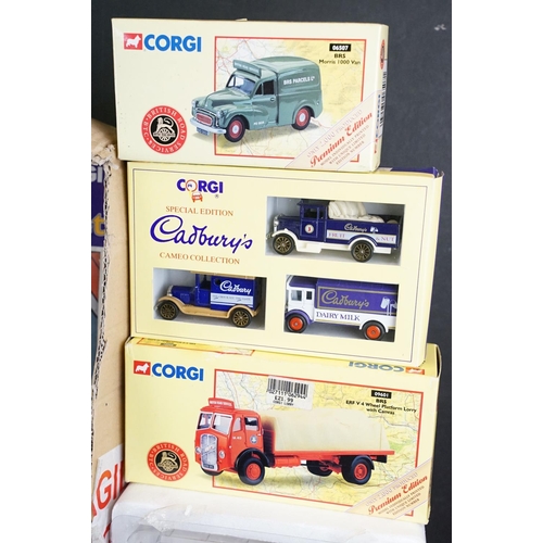 1106 - 18 Boxed diecast models featuring various Corgi Cadburys, 2 x Corgi BTC etc, diecast ex, boxes mainl... 