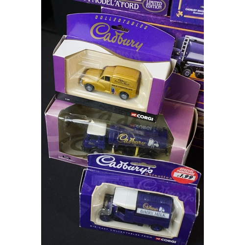 1106 - 18 Boxed diecast models featuring various Corgi Cadburys, 2 x Corgi BTC etc, diecast ex, boxes mainl... 