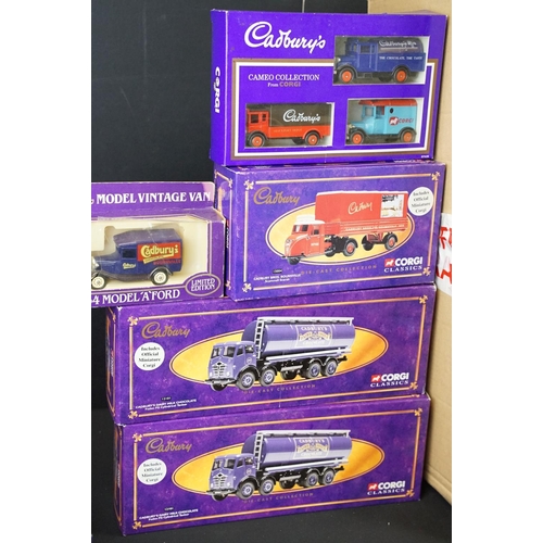 1106 - 18 Boxed diecast models featuring various Corgi Cadburys, 2 x Corgi BTC etc, diecast ex, boxes mainl... 