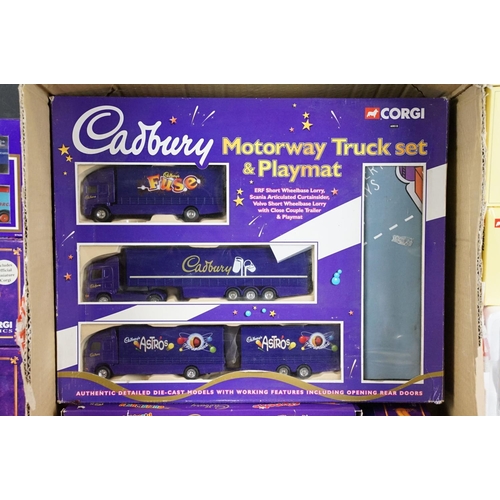 1106 - 18 Boxed diecast models featuring various Corgi Cadburys, 2 x Corgi BTC etc, diecast ex, boxes mainl... 