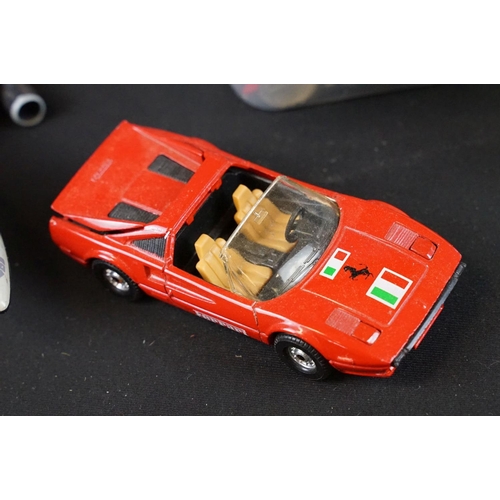 1108 - Collection of around 35 play worn diecast models to include Dinky, Corgi, Britains and Matchbox exam... 