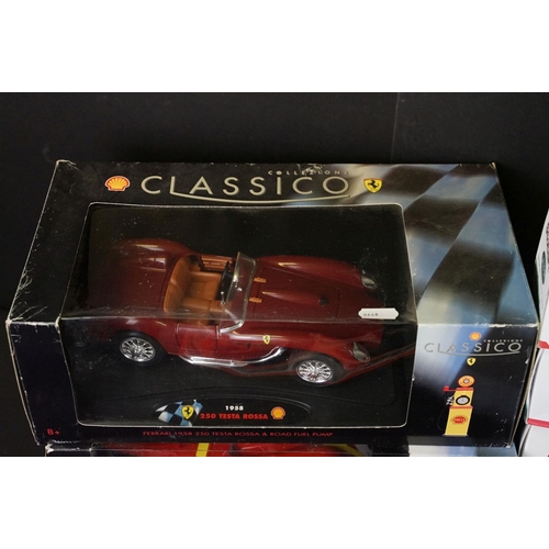 1109 - Collection of various boxed / cased diecast models to include 2 x large scale Shell Collezione class... 