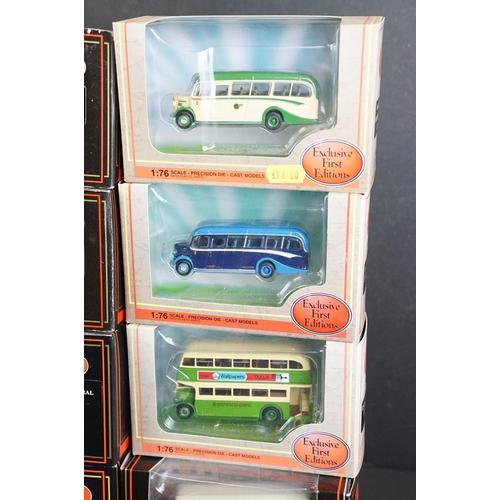 1110 - 24 Boxed EFE Exclusive First Editions diecast model buses, diecast excellent condition with small re... 