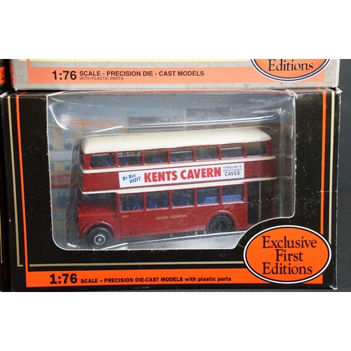 1110 - 24 Boxed EFE Exclusive First Editions diecast model buses, diecast excellent condition with small re... 