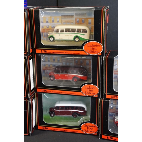 1112 - 21 Boxed EFE Exclusive First Editions diecast model buses, diecast excellent condition with small re... 