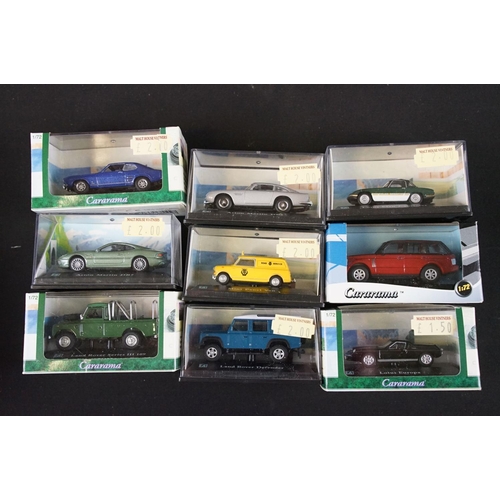 1118 - Collection of around 60 boxed/ cased/ carded diecast models to include 3 x Vanguards featuring VA170... 