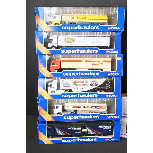 1124 - 24 Boxed Corgi Superhaulers diecast models plus 5 x boxed Corgi Wheelz diecast models, diecast ex, b... 