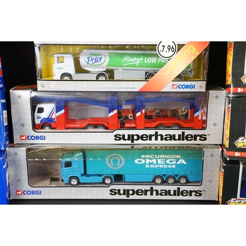 1124 - 24 Boxed Corgi Superhaulers diecast models plus 5 x boxed Corgi Wheelz diecast models, diecast ex, b... 