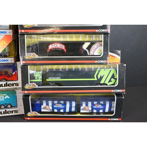 1124 - 24 Boxed Corgi Superhaulers diecast models plus 5 x boxed Corgi Wheelz diecast models, diecast ex, b... 