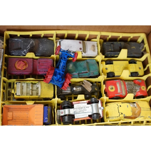 1231 - Around 80 play worn mid 20th C onwards diecast models to include Dinky, Corgi, Matchbox etc plus a l... 