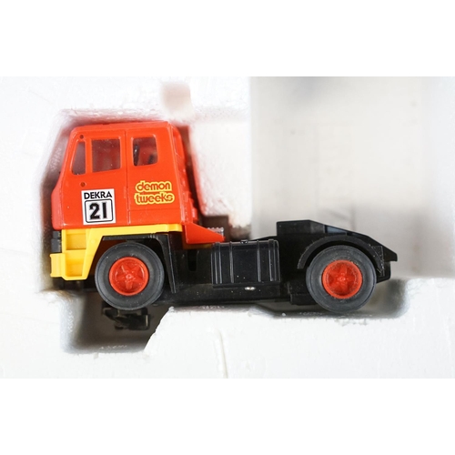 1234 - Collection of various Scalextric items to include a boxed Monster Trucks Valvoline Truck Vs Demon Tw... 