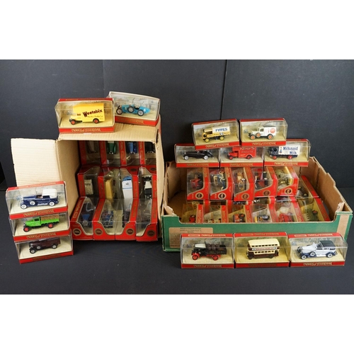 1258 - Around 45 Boxed Matchbox Models of Yesteryear diecast models, diecast ex, some boxes showing storage... 