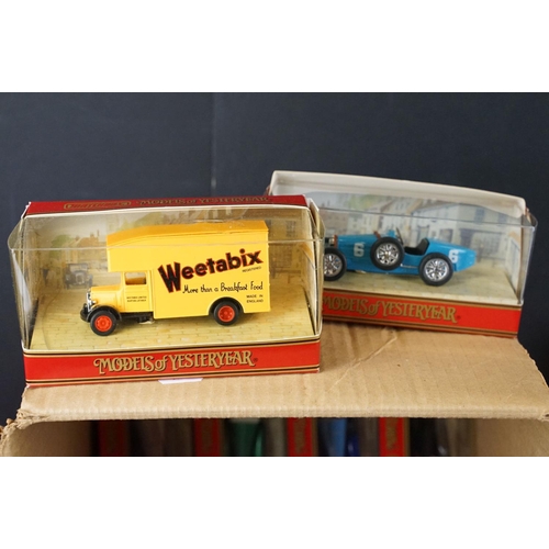 1258 - Around 45 Boxed Matchbox Models of Yesteryear diecast models, diecast ex, some boxes showing storage... 