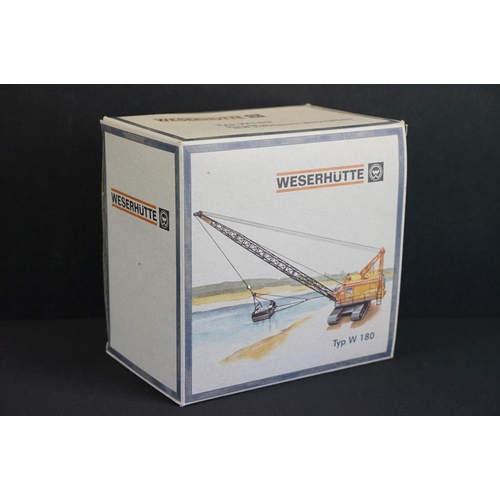 1259 - Boxed NZG 1/50 scale Model No. 500 Weserhutte Typ W180 Dragline Crawler diecast model, in inner poly... 