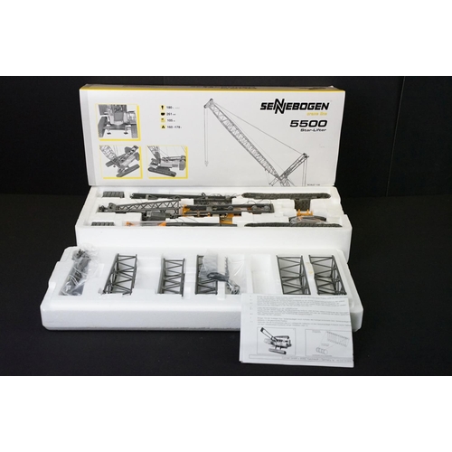 1262 - Boxed Conrad 1/50 scale Model No. 2733/0 Sennebogen Crane Line 5500 Star Lifter diecast model, in in... 