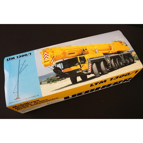 1264 - Boxed Conrad 1/50 scale Model No. 2097/0 Liebherr LTM 1300/1 Mobile Crane diecast model, in inner po... 