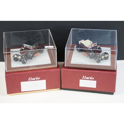 1281 - Two boxed & cased Ilario 1/43 scale metal models to include IL43046C 1920 Rolls Royce Silver Ghost D... 