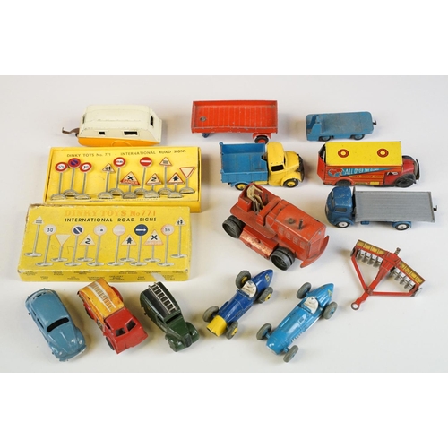 1283 - Collection of mid 20th C diecast & tinplate models to include Dinky & Corgi, featuring Dinky 250 Tal... 