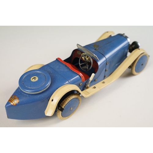 1284 - Original Meccano Constructor Car No. 2 in Blue with red interior and red grill complete with mudguar... 