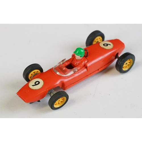 1286 - Five boxed Triang Scalextric racing car models to include C54 Lotus Racing Car in yellow, C82 Lotus ... 