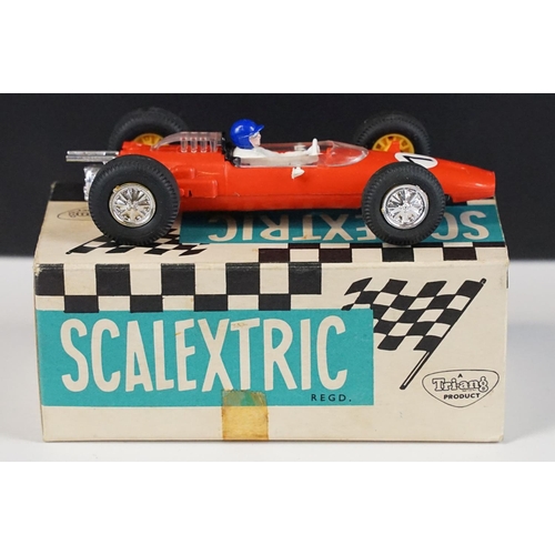 1286 - Five boxed Triang Scalextric racing car models to include C54 Lotus Racing Car in yellow, C82 Lotus ... 