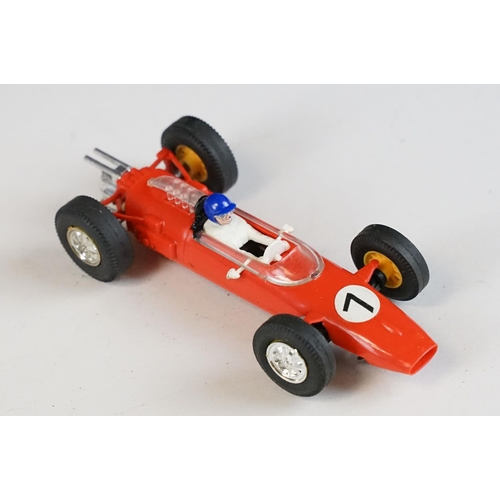 1286 - Five boxed Triang Scalextric racing car models to include C54 Lotus Racing Car in yellow, C82 Lotus ... 