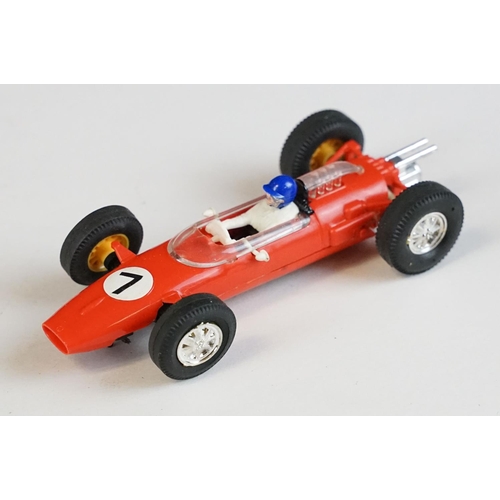 1286 - Five boxed Triang Scalextric racing car models to include C54 Lotus Racing Car in yellow, C82 Lotus ... 