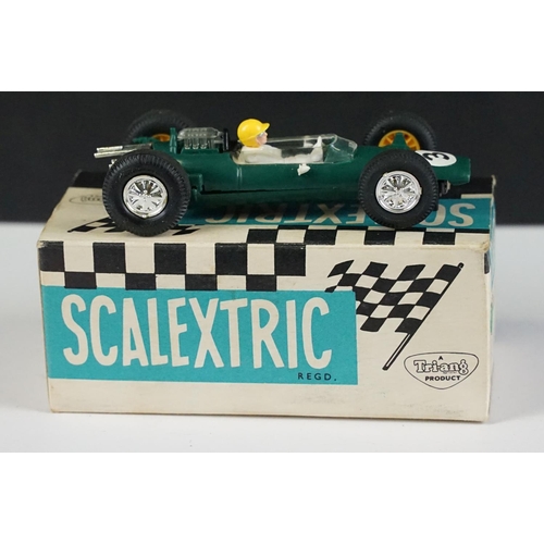 1286 - Five boxed Triang Scalextric racing car models to include C54 Lotus Racing Car in yellow, C82 Lotus ... 