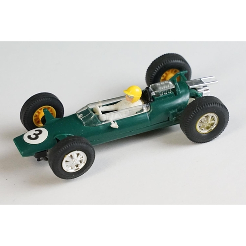 1286 - Five boxed Triang Scalextric racing car models to include C54 Lotus Racing Car in yellow, C82 Lotus ... 