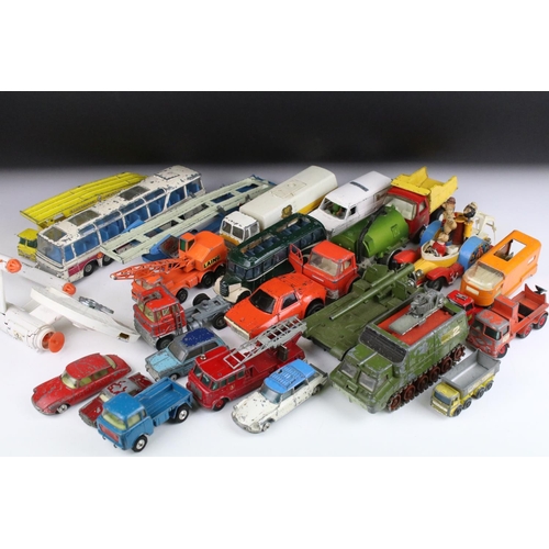 1315 - Collection of 24 play worn diecast models, mostly mid 20th C, to include Dinky, Corgi, Matchbox & To... 