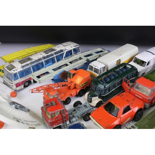 1315 - Collection of 24 play worn diecast models, mostly mid 20th C, to include Dinky, Corgi, Matchbox & To... 