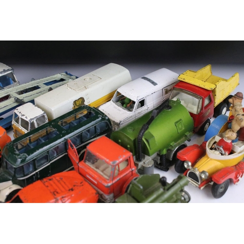 1315 - Collection of 24 play worn diecast models, mostly mid 20th C, to include Dinky, Corgi, Matchbox & To... 