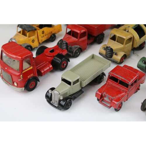 1317 - Collection of 19 Mid 20th C Dinky diecast models to include Dumper Truck, 3 x Foden Flat Bed Trucks ... 