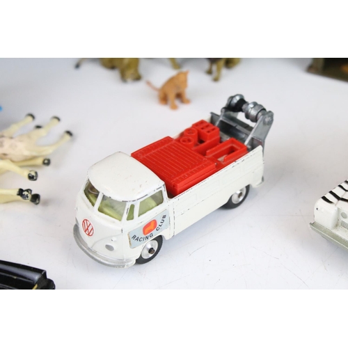 1318 - Collection of 14 diecast models, mostly mid 20th C, to include Dinky, Triang Spot-On, Corgi, Matchbo... 