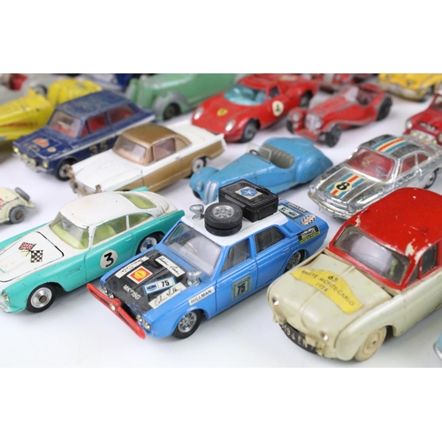 1319 - Collection of over 40 play worn diecast models, mostly mid 20th C examples, to include Corgi, Dinky,... 