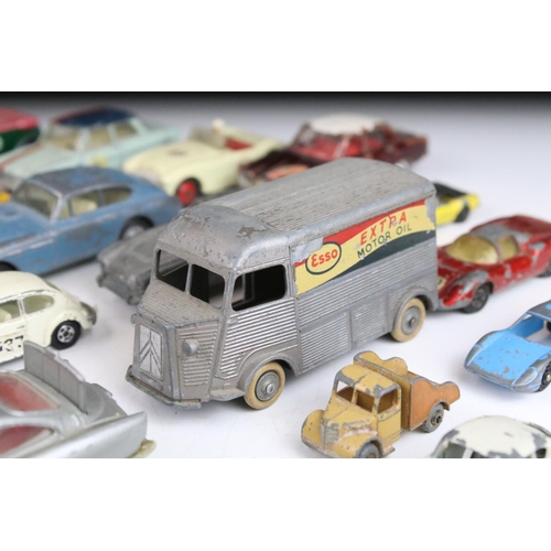 1319 - Collection of over 40 play worn diecast models, mostly mid 20th C examples, to include Corgi, Dinky,... 