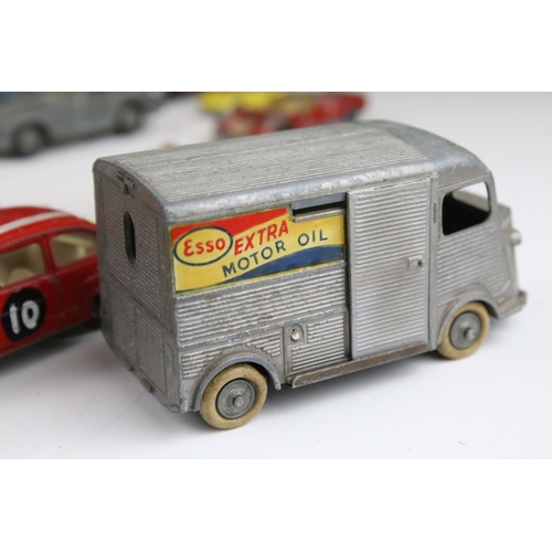 1319 - Collection of over 40 play worn diecast models, mostly mid 20th C examples, to include Corgi, Dinky,... 