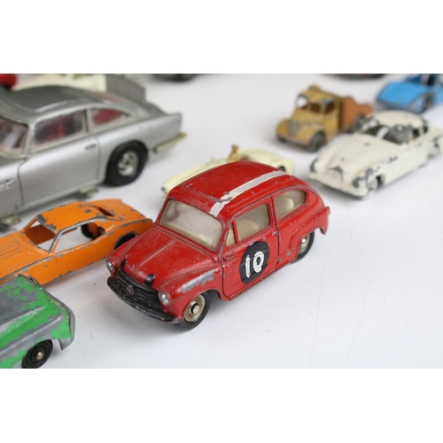 1319 - Collection of over 40 play worn diecast models, mostly mid 20th C examples, to include Corgi, Dinky,... 