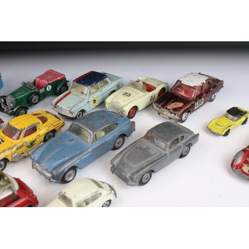 1319 - Collection of over 40 play worn diecast models, mostly mid 20th C examples, to include Corgi, Dinky,... 