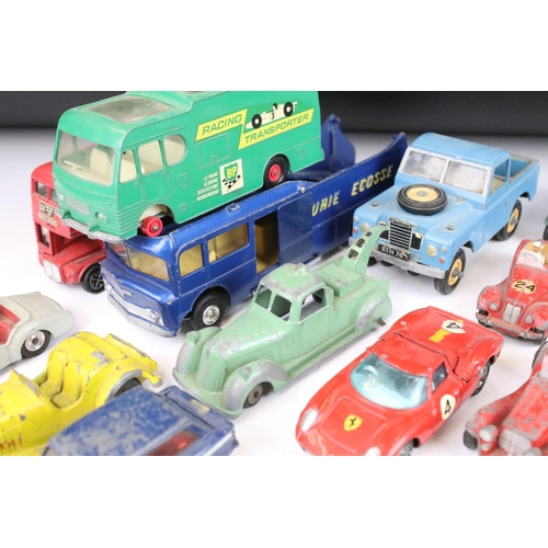 1319 - Collection of over 40 play worn diecast models, mostly mid 20th C examples, to include Corgi, Dinky,... 