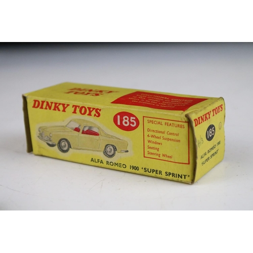 1352 - Six boxed Dinky diecast models to include 158 Riley Saloon in cream with green hubs, 164 Vauxhall Cr... 