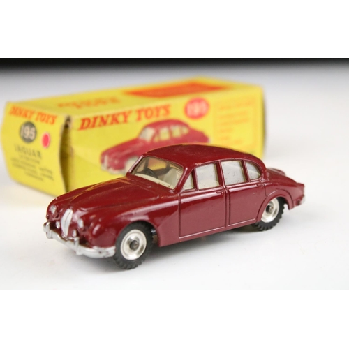 1353 - Seven boxed Dinky diecast models to include 260 Royal Mail Van, 238 Jaguar Tyoe D Racing Car in turq... 