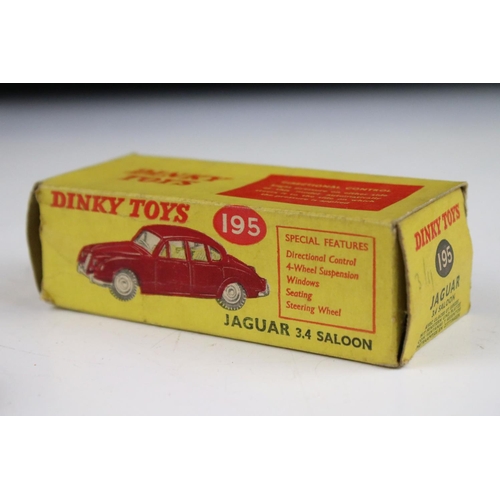 1353 - Seven boxed Dinky diecast models to include 260 Royal Mail Van, 238 Jaguar Tyoe D Racing Car in turq... 