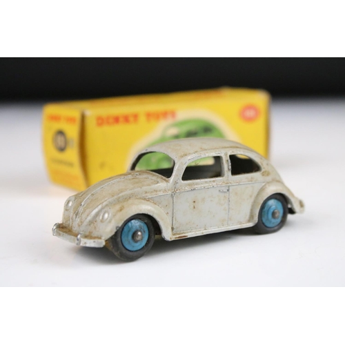 1353 - Seven boxed Dinky diecast models to include 260 Royal Mail Van, 238 Jaguar Tyoe D Racing Car in turq... 