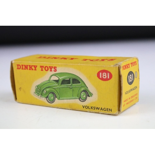 1353 - Seven boxed Dinky diecast models to include 260 Royal Mail Van, 238 Jaguar Tyoe D Racing Car in turq... 