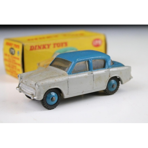 1353 - Seven boxed Dinky diecast models to include 260 Royal Mail Van, 238 Jaguar Tyoe D Racing Car in turq... 