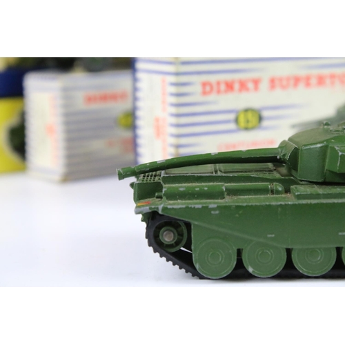 1355 - Six boxed Dinky military diecast models to include 697 25 Pounder Field Gun Set, 2 x 693 7.2 Howitze... 