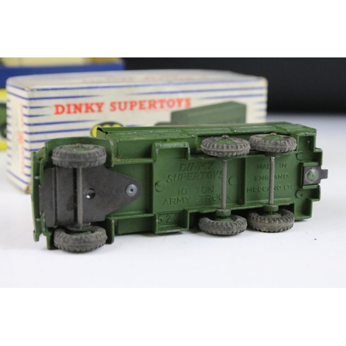 1355 - Six boxed Dinky military diecast models to include 697 25 Pounder Field Gun Set, 2 x 693 7.2 Howitze... 