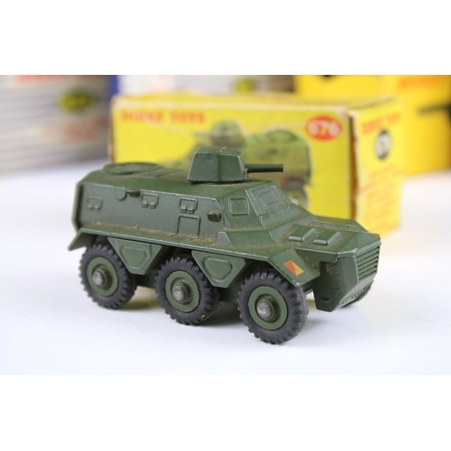 1355 - Six boxed Dinky military diecast models to include 697 25 Pounder Field Gun Set, 2 x 693 7.2 Howitze... 